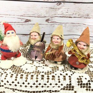 Christmas Elf Gnome Putz Santa Musicians